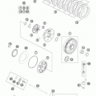 TE 300 ENGINE Сцепление