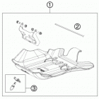 TE 300 CHASSIS Зажита двигателя