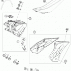 TC 85 CHASSIS Бак,сидение