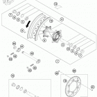 FE 501 CHASSIS Заднее колесо