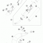 TE 300 CHASSIS Глушитель