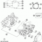 TE 125 ENGINE Картер двигателя