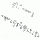 FC 450 ENGINE Трансмиссия-ведомый вал