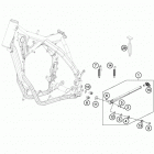 FE 350 CHASSIS Центральная стояночная подножка