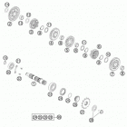 FE 501S ENGINE Трансмиссия 2-контрпривод