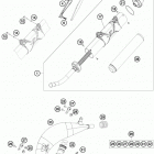 TE 125 CHASSIS Глушитель