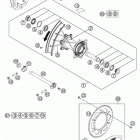 FC 450 CHASSIS Заднее колесо