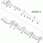 FE 250 ENGINE Трансмиссия 2-контрпривод
