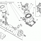 WR 125-CR 125 Cylinder head, cylinder, piston, crankshaft