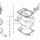 TE-TXC-TC 250-TE-TXC 310 Cylinder, piston