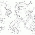TR 650 Terra-TR 650 Strada Front panel, fenders