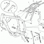WR 125-CR 125 Frame, foot rests