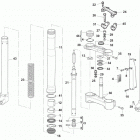 WR 125-CR 125 Front fork assembly(wr 125)