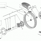 WR 125-CR 125 Заднее колесо