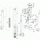 WR-WR USA 250-WR-WR USA 300 Front fork assembly