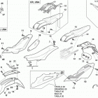 WR 125-CR 125 Panel, fenders, seat