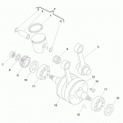 CR 65 Коленвал и поршень