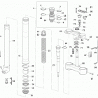 WR 125-CR 125 Front fork assembly (cr 125-cr u.s.a. 150)