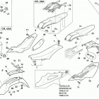 WR 125-CR 125 Panel, fenders, seat, plate holder (wr 125-cr 125-cr u.s...