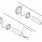 SMR 449 - SMR 511 Intake-exhaust camshaft