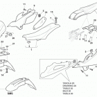 WRE 125 - SMS 125 Side panel, fenders, seat