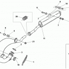 WR 125-CR 125 Exhaust system (wr 125-cr 125-cr u.s.a. 150)
