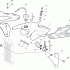 WRE 125 - SMS 125 Gas tank  /   panel hermunen (sms 125)