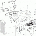 TE-TXC-TC 250 Gas tank, panel
