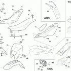 TE-TXC-TC 250 Panel, fenders, seat