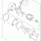 LT-F160 Quad Runner Starting motor (model y / k1)