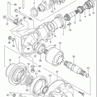 LT-A500F Quad Master Final bevel gear (front)(model k1)