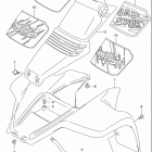 LT80 Quad Sport Front fender (model t / v / w / x / y)
