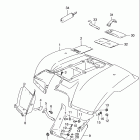 LT-F160 Quad Runner Rear fender (model v / w / x / y)