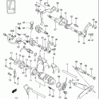 LT-F250 Quad Runner 2WD Механизм  переключения передач