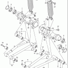 LT-A500F Quad Master Rear axle housing (model k1)