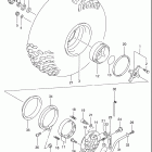 LT-F250 Quad Runner 2WD Заднее колесо правое