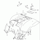 LT-F160 Quad Runner Rear fender (model k1)