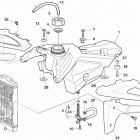 SMR 450/530-R Gas tank, panel