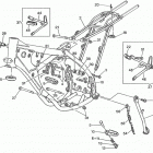 CR-WR-WR U.S.A. 125 Frame, foot rests