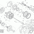 SMR 450-R Primary drive, clutch
