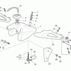 CR-WR-WR U.S.A. 125 Gas tank, panel -