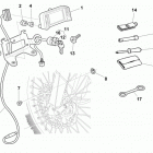TE-SM 610ie Speedometer, tools bag
