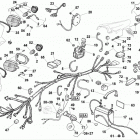 TE-SM 610ie Main wiring harness, electrical parts, lights