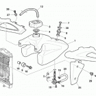 WR 250-WR 250 U.S.A. Gas tank, panel