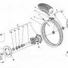WR 250-WR 250 U.S.A. Заднее колесо