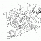 TE - SM 610 R.h. half crankcase