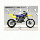 CR, WR, WR U.S.A. 125 Trim (colour code e) (u.s.a.)