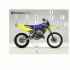CR, WR, WR U.S.A. 125 Trim (colour code e) (wr 125)