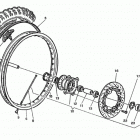 CR, WR, WR U.S.A. 125 Переднее колесо