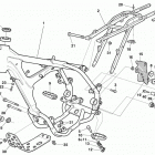 SM 450 RR Frame, foot rests - cadre, repose pieds - rahmen, fussbr...